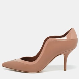 Malone Souliers Beige Leather Penelope Pointed Toe Pumps Size 39
