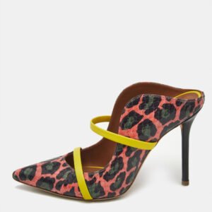 Malone Souliers Multicolor Elaphe Leather Maureen Mules Size 36.5