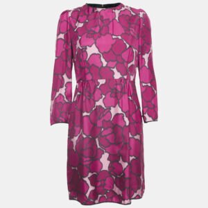 Marc by Marc Jacobs Pink Printed Silk Short Dress M