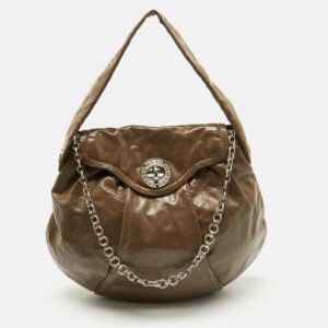 luxury-women-marc-by-marc-jacobs-used-handbags-p1095952-009 Marc by Marc Jacobs Brown Leather Turnlock Hobo