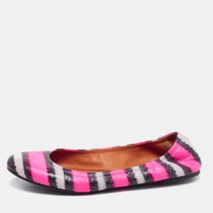 Marc by Marc Jacobs  Multicolor Watersnake Embossed Leather Ballet Flat Size 38