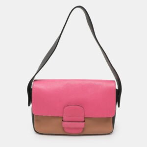 Marc Jacobs Multicolor Color Block Leather Flap Shoulder Bag