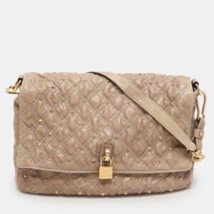 luxury-women-marc-jacobs-used-handbags-p1156015-008 Marc Jacobs Beige Python Embossed Leather Stardust Beat Shoulder Bag