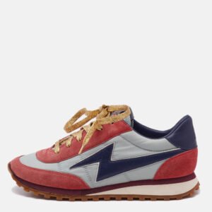 Marc Jacobs Tricolor Suede and Leather Lace Up  Sneakers Size 37