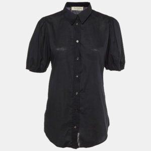 Marni Midnight Blue Cotton Short Sleeve Shirt M