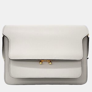 Marni Grey Leather trunk bag