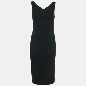 Max Mara Black Jersey Sleeveless Short Dress M