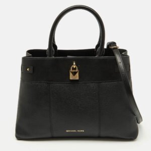 Michael Kors Black Leather Large Gramercy Satchel