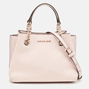Michael Kors Pink Faux Leather Small Teagan Tote