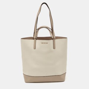 Michael Kors Beige/Cream Leather Large Kelli Tote