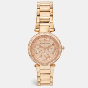 Michael Kors Champagne Rose Gold Plated Stainless Steel MK6352 Women's Wristwatch 33 mm