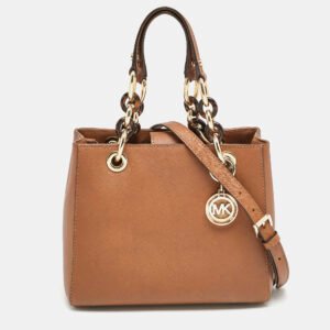MICHAEL Michael Kors Brown Leather Small Cynthia Tote