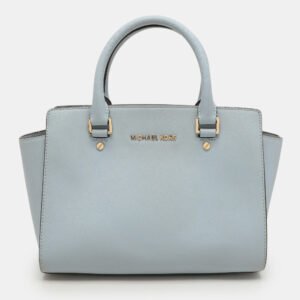 MICHAEL Michael Kors Blue Leather Medium Selma Satchel