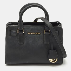 MICHAEL Michael Kors Black Saffiano Leather Small Dillon Tote