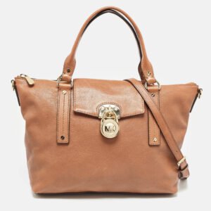 MICHAEL Michael Kors Brown Leather Hamilton Satchel