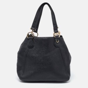 MICHAEL Michael Kors Black Leather Fulton Tote