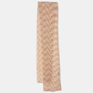 Missoni Orange/Pink Textured Lurex Knit Stole