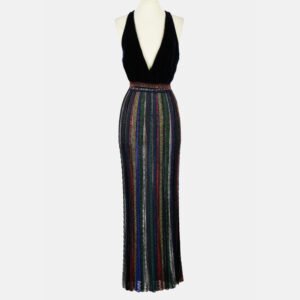 Missoni Multicolor Sleeveless Maxi Dress IT 40