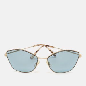 Miu Miu Blue/Gold Gradient SMU 60V Butterfly Sunglasses