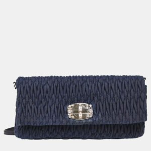 luxury-women-miu-miu-used-handbags-p1136377-004 Miu Miu Navy Denim Matelasse Shoulder Bag