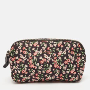 Moncler Multicolor Floral Print Fabric Cosmetic Pouch