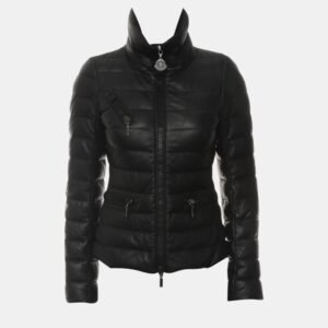 Moncler Leather Puffer Jacket
