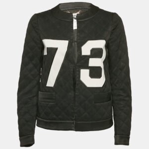 Moschino Couture Black Quilted Synthetic Jacket S