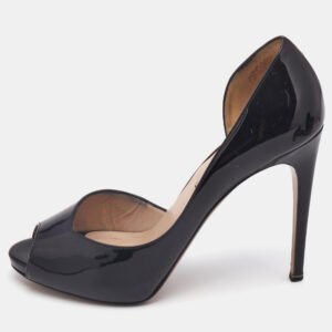 luxury-women-nicholaskirkwood-used-shoes-p1142152-005 Nicholas Kirkwood Black Patent Leather D'orsay Pumps Size 39