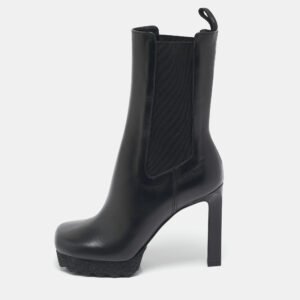 Gucci White/Grey Leather Perforated Interlocking G Ace Sneakers Size 34.5