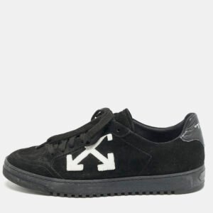Off-White Black Suede 2.0 Low Top Sneakers Size 39