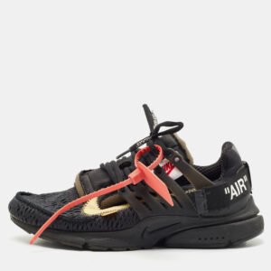 Off-White x Nike Black Mesh Air Presto Sneakers Size 40