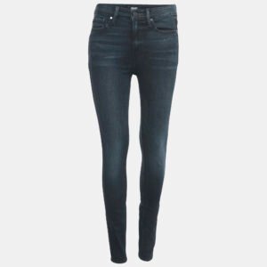 Paige Navy Blue Denim Hoxton Ultra Skinny Jeans M Waist 28"