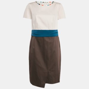 Paule Ka Multicolor Cotton Short Dress L