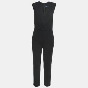 Polo Ralph Lauren Black Crepe Sleeveless Jumpsuit S