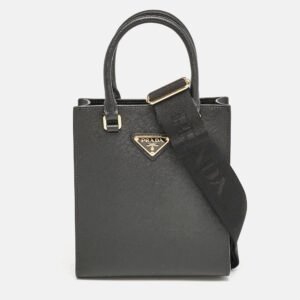 Prada Black Saffiano Leather Mini Tote