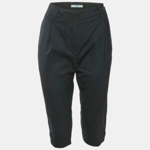 Prada Black Wool Capri Pants M