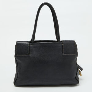 Prada Black Leather Vintage Satchel