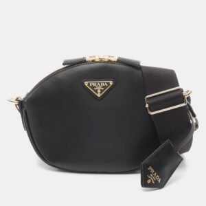 Prada Black Leather Shoulder Bag