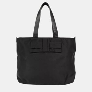 Prada Black Nylon Tote Handbag