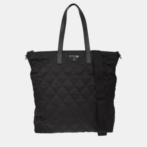 Prada Black Nylon Tote Bag