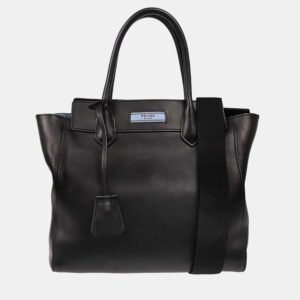 luxury-women-prada-used-handbags-p1137113-010 Prada Black Leather Handbag