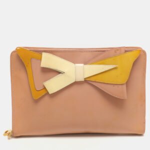luxury-women-prada-used-handbags-p1148686-005 Prada Tricolor Patent Saffiano Leather Bow Shoulder Bag