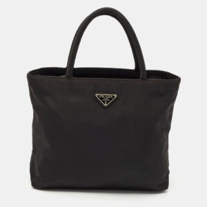 Prada Black Tessuto City Zip Tote