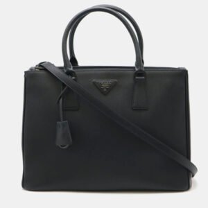 Prada Galleria Nero Saffiano Leather Handbag