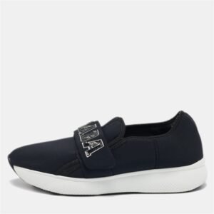 Prada Black Nylon Velcro Sneakers Size 37