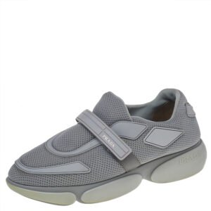 Prada Grey Mesh Cloudbust Low Top Sneakers Size 39.5