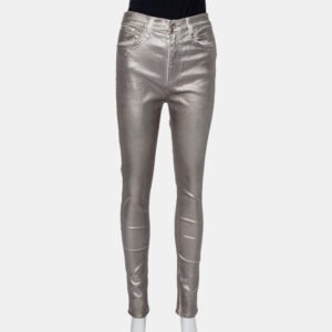 Rag & Bone Metallic Denim Skinny Fit Jeans M