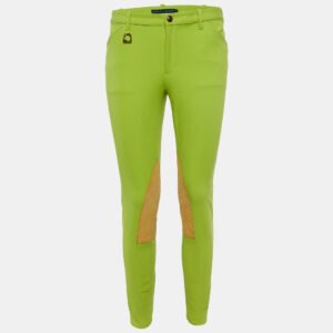 Ralph Lauren Green Stretch Cotton Patch Detail Jeans M/Waist 30"