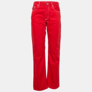 Ralph Lauren Red Denim Straight Leg Jeans L Waist 31"
