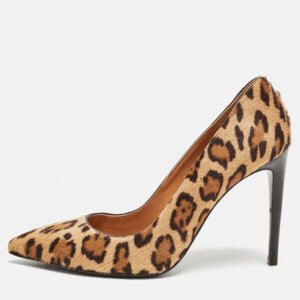 Ralph Lauren Beige Calfhair Pointed Toe Pumps Size 37.5